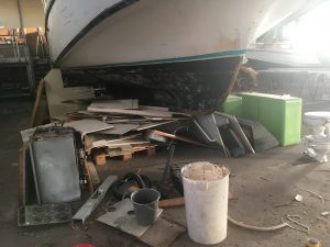 Umbau der Pirate 1200 G - Renovierung des Bootes
