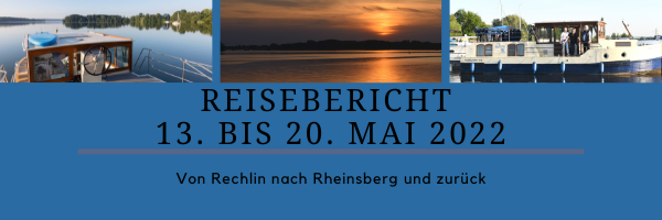 Chartertörn von Rechlin nach Rheinsberg und zurück